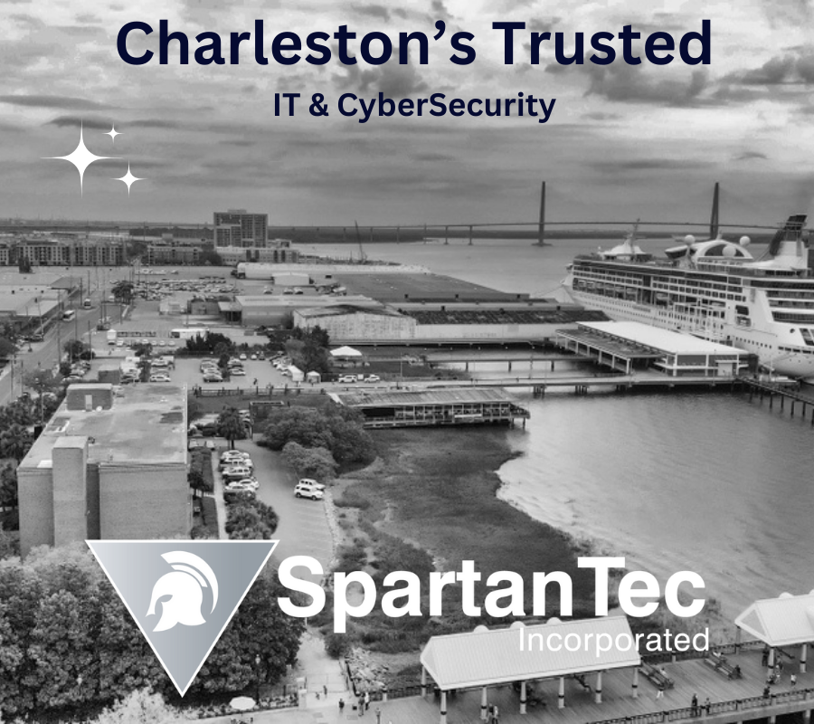 image shows charleston sc at dusk black and white image