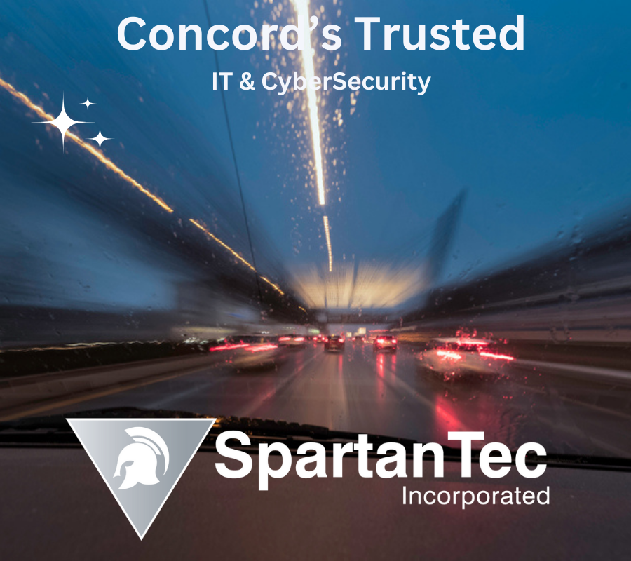 image shows Concord race track with SpartanTec logo overlaid