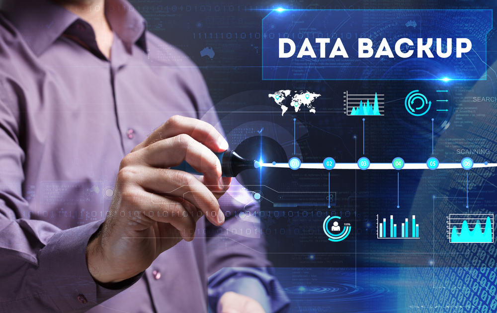 image shows data backup abstract