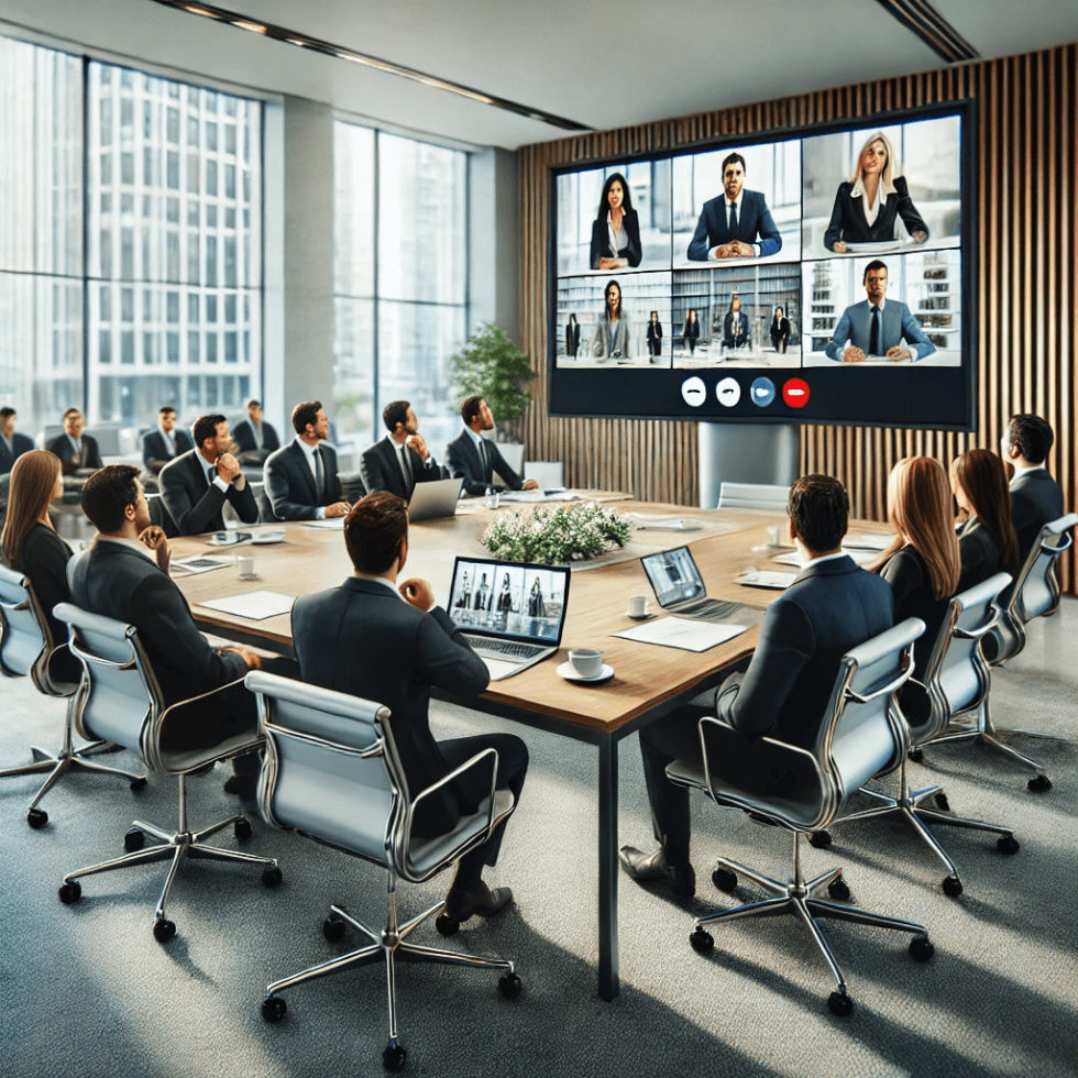 abstract image of business conference